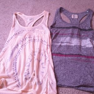 Two American eagle tank tops