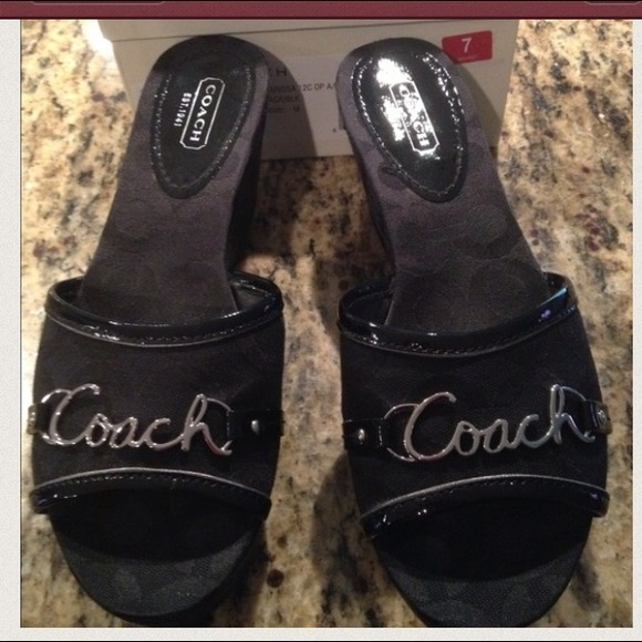 Authentic Coach wedge. Never worn.