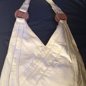 $20 sale LEATHER GOLD BAG