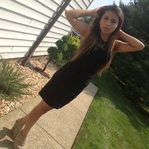 Black formal dress size: 1/2