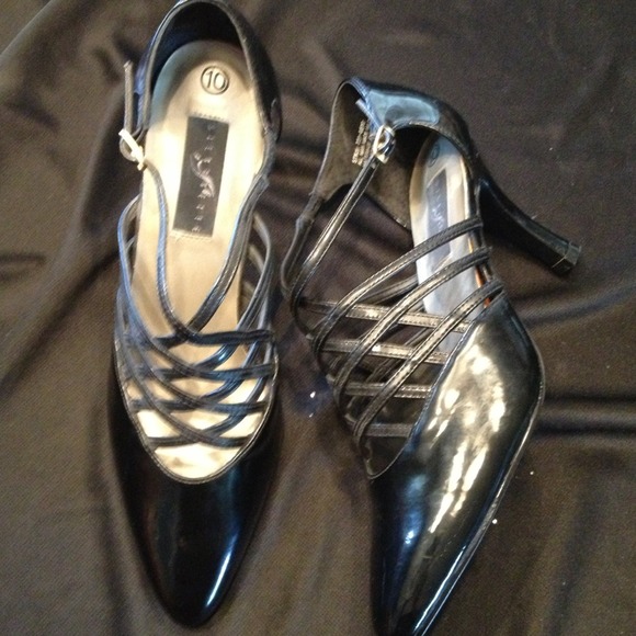 Black paten "leather" 3 1/2"🌺SAVE $44 off list $