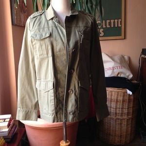 J crew army olive green jacket.