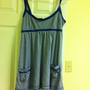 Blue stripped summer dress