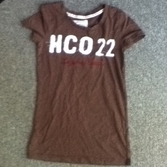 Hollister girls brown T-shirt