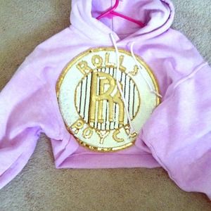 Rolls Royce Sequined Cropped Top (long sleeve)