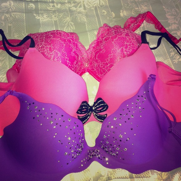 Bundle of THREE Victoria's Secret Bras 34B