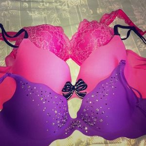 Bundle of THREE Victoria's Secret Bras 34B