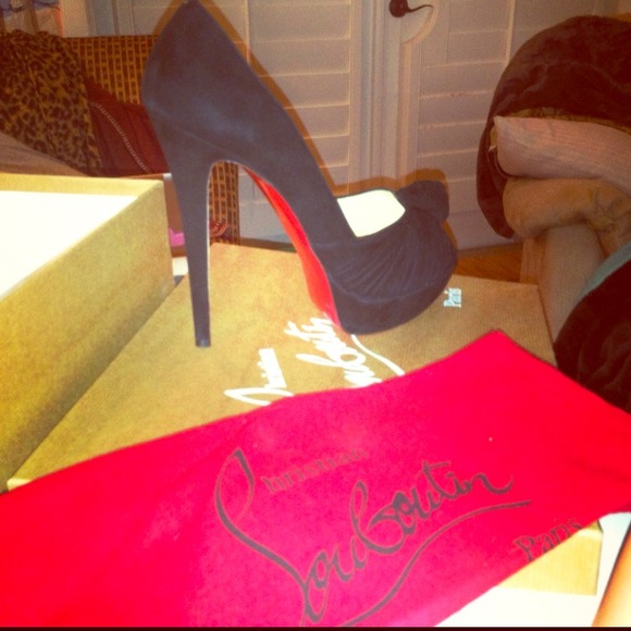 *Sold*Christian Louboutin peep toe heels