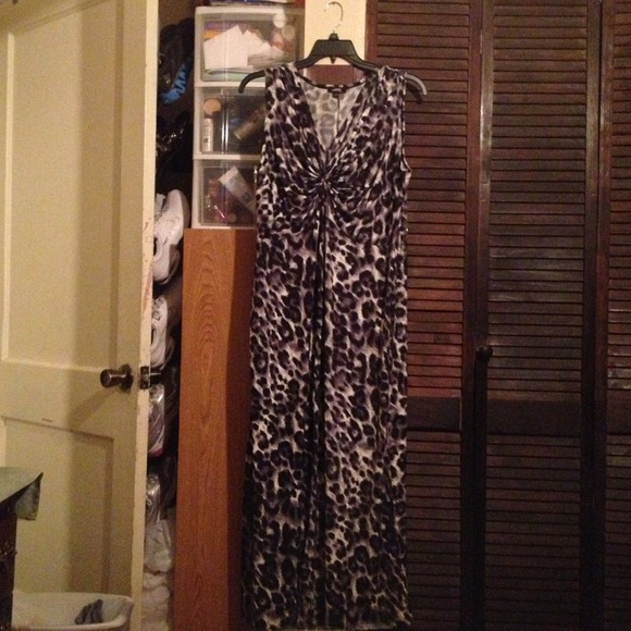 Elementz Sleeveless Animal Print Maxi