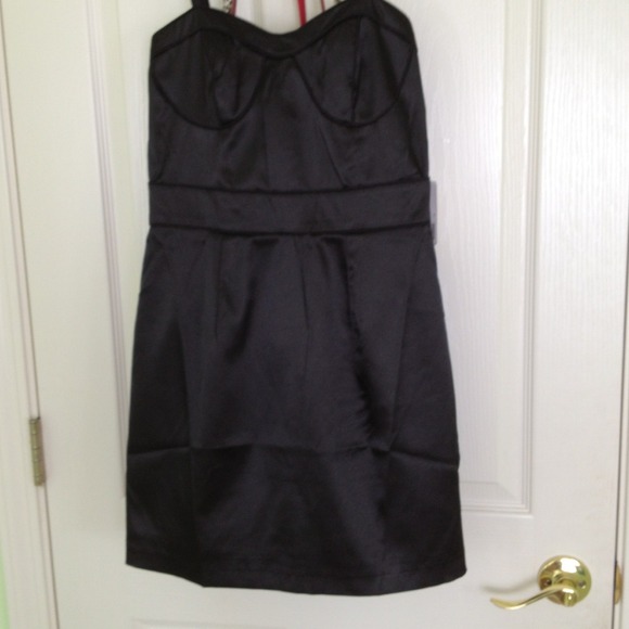 NWT black bustier dress