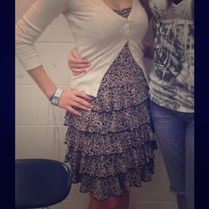 Cheetah print dress.