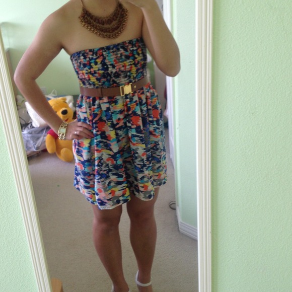 Watercolor summer dress