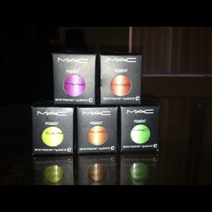 MAC makeup eyeshadow pigments LOT of 5
