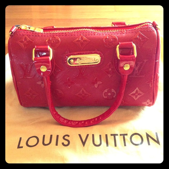 ❌Just reduced❌Red Luis Vuitton Mini Satchel