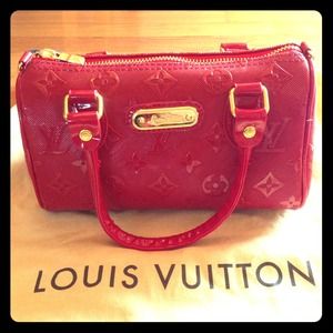 ❌Just reduced❌Red Luis Vuitton Mini Satchel