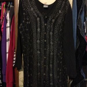 Sacred Threads Long Grey Dress