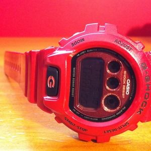 Red G-SHOCK watch