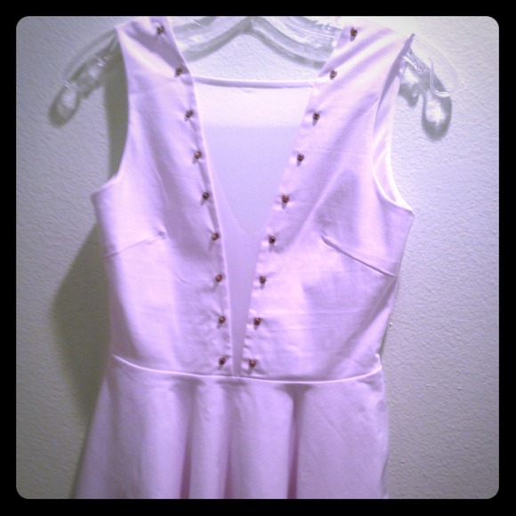 White & gold studded peplum top