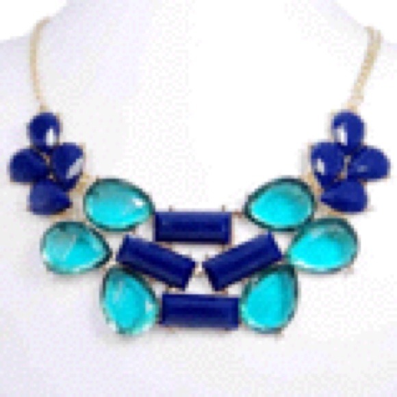Necklace Blue And turquiose
