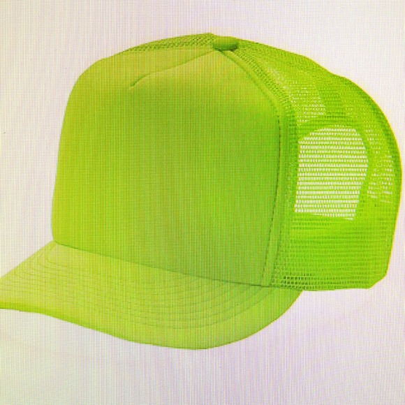 Neon green hat