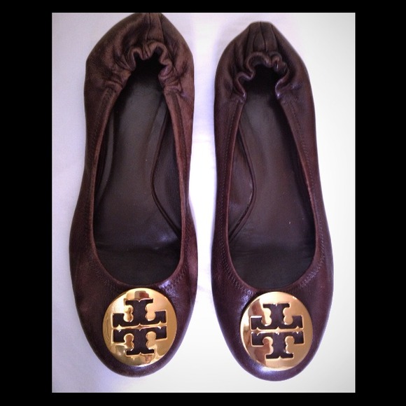 Tory Burch Brown Reva flats