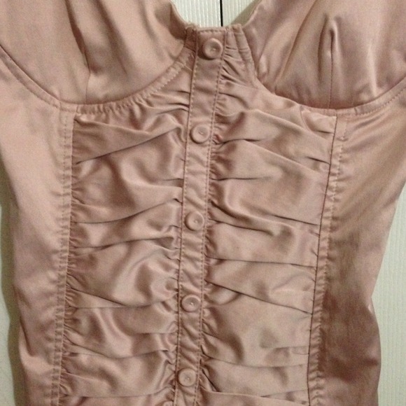 Zara Tops Rose Pink Bustier Top Poshmark