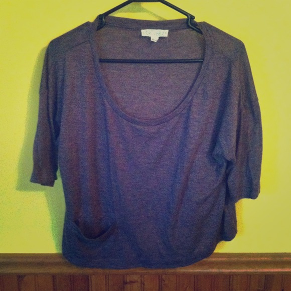 Purple crop top