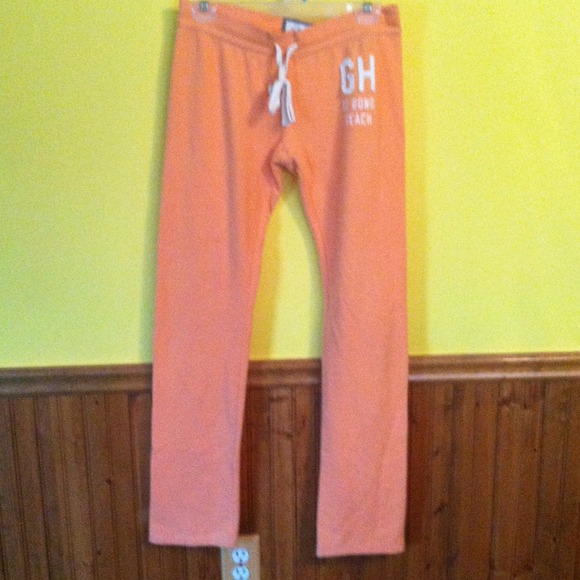Creamsickle colored sweatpants