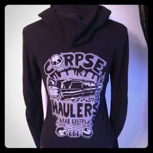 Sourpuss Corpse Haulers Hoodie Sz M