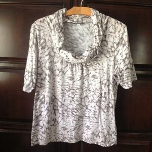 Ann Taylor cowl neck tee