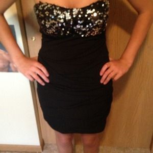 Sparkly black dress