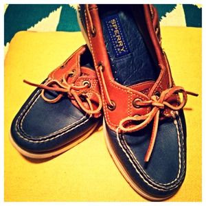 Navy Sperry Top Siders