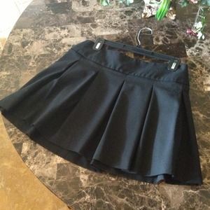 Arden B Black pleaded skirt