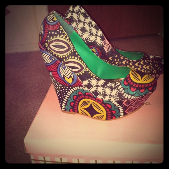 Shoes - Multi Print Wedge: Can Be Worn All Year!!!