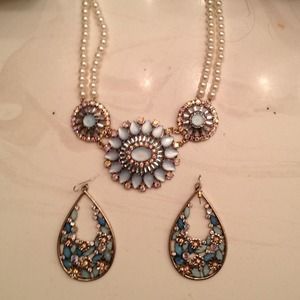 Necklace and earrings