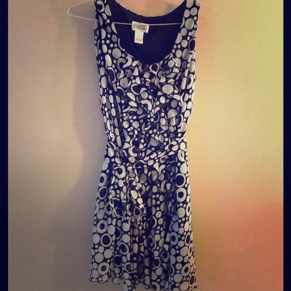 WORN 1 Time!! :) Black POKEADOT Dress!:)
