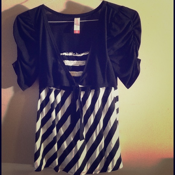 Black and White Blouse!