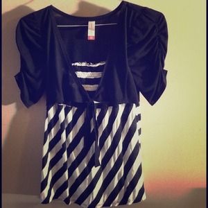 Black and White Blouse!
