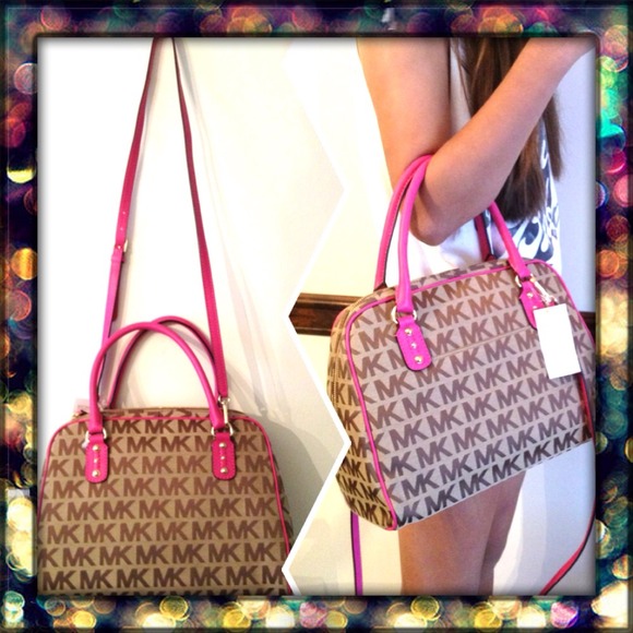 💕BNWT 💯% AUTHENTIC MK LRG SATCHEL💕 - Picture 2 of 4