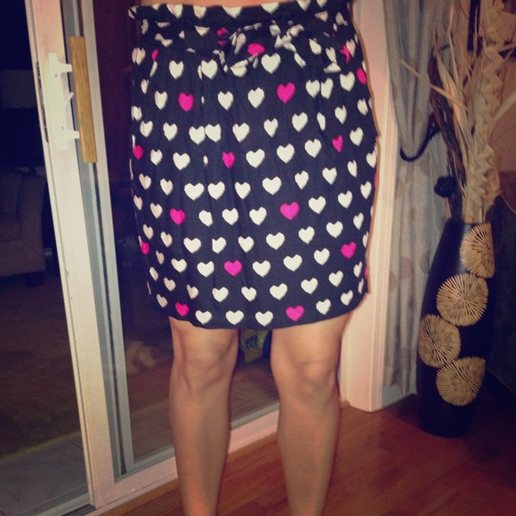 Multicolored heart skirt