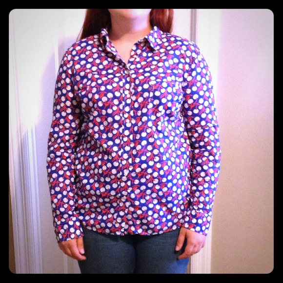 BUNDLED Gap 70s inspired cherry motif size L