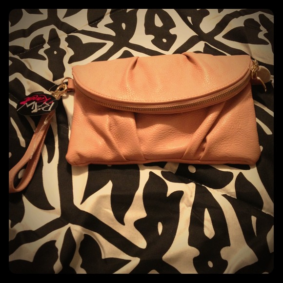 Pale Pink  wristlet/clutch