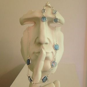 💋SOLD IN BUNDLE💋 blue 3 piece necklace set