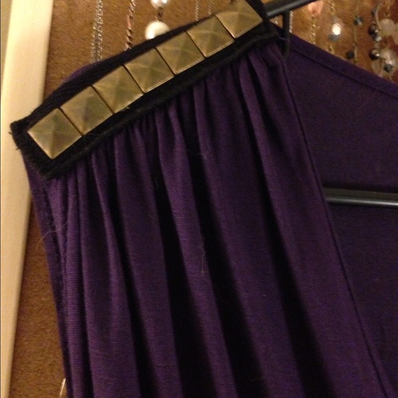 SOLD IM BUNDLE Purple and black embellished dress - Picture 2 of 4