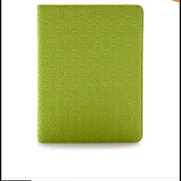 Michael Kors neon green iPad case..