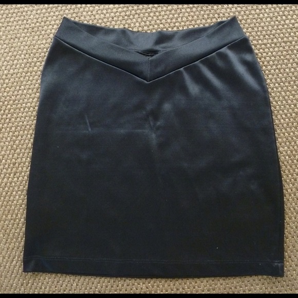 SOLD IN BUNDLE. Sexy Black Satin Skirt