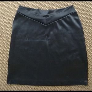 SOLD IN BUNDLE. Sexy Black Satin Skirt