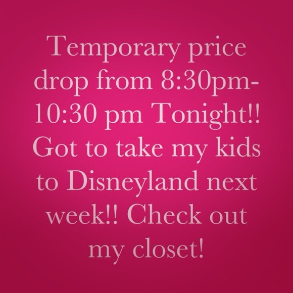 Temporary Price Drop tonight!
