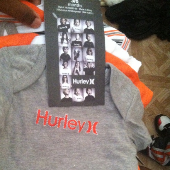4pk Hurley onesies