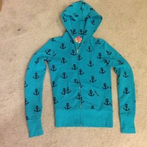 Primp Anchor zip-up hoodie